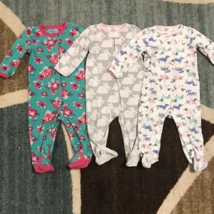 3-pack cozy fleece baby jammies!